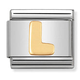Nomination Composable Classic Link 030101/12 Letter L in 18K Gold